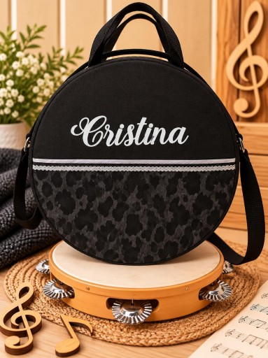 Funda Pandereta camuflaje negro