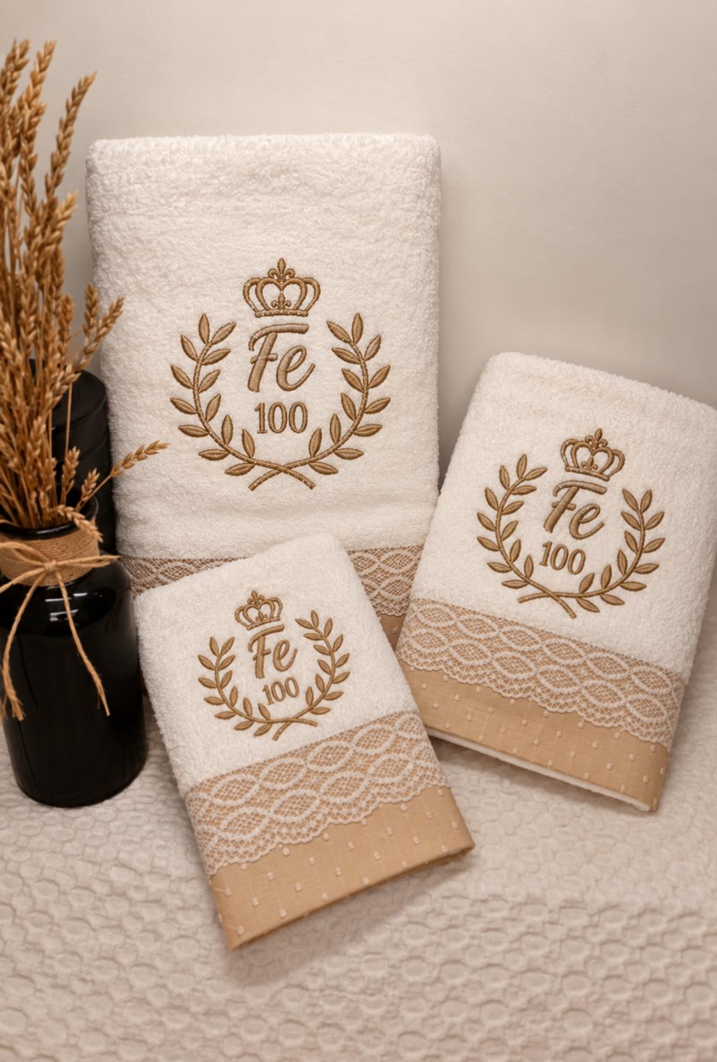 Juego de toallas Fe 100 años