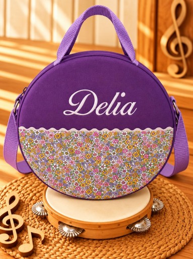 Funda Pandereta Flores.