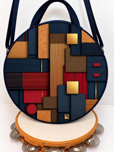 Funda Pandereta Mosaico Navy [1]