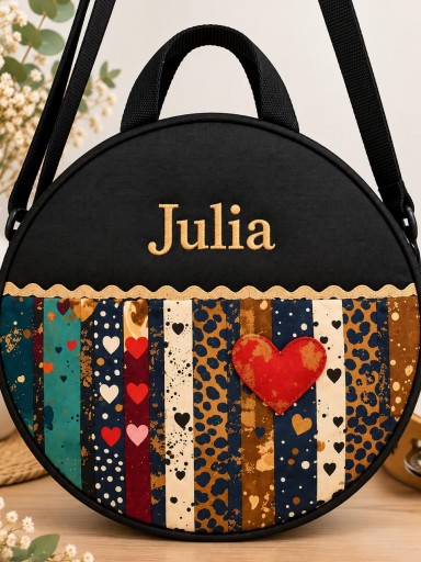 Funda Pandereta Camuflaje y Corazones  [2]