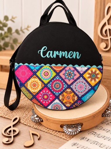 Funda Pandereta Mandalas.