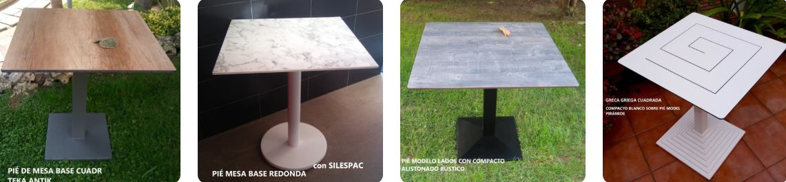 Mesa Compacto Fenolico 70x70 Pie Max