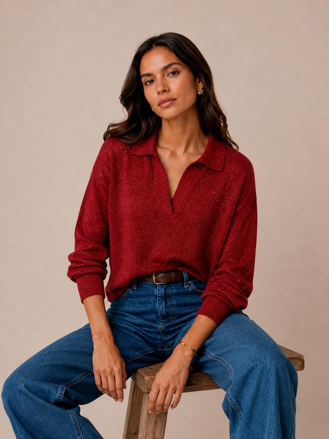 Polo Glitter Rojo