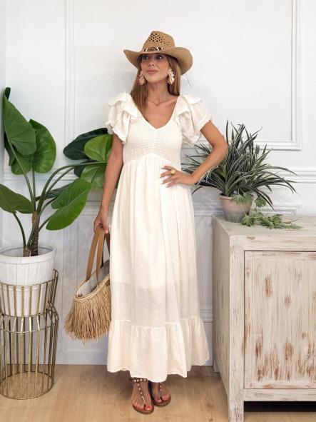 Vestido Abbia Crudo [0]