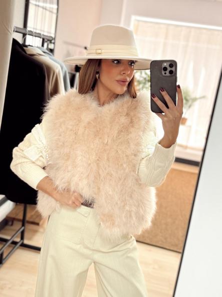 Chaleco Aspa Crudo [0]