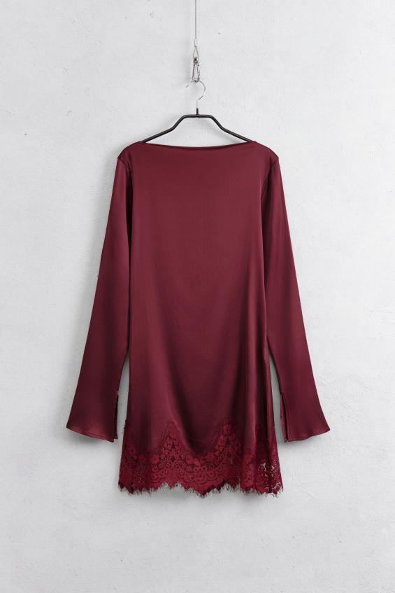 Vestido Delicia Burdeos