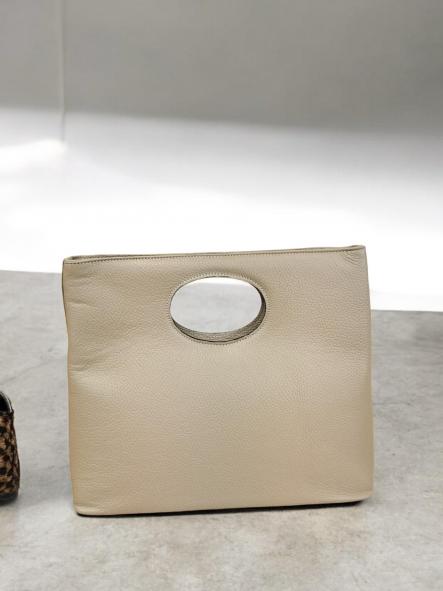 Bolso Piel Crema [0]