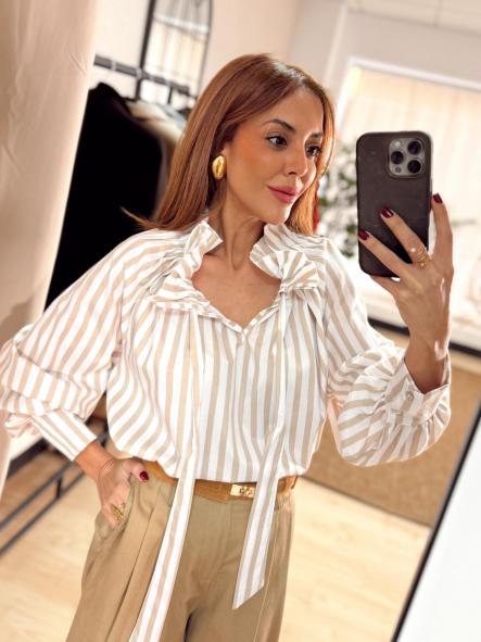 Camisa Sanna Camel  [0]