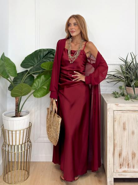 Conjunto Sandle Vino