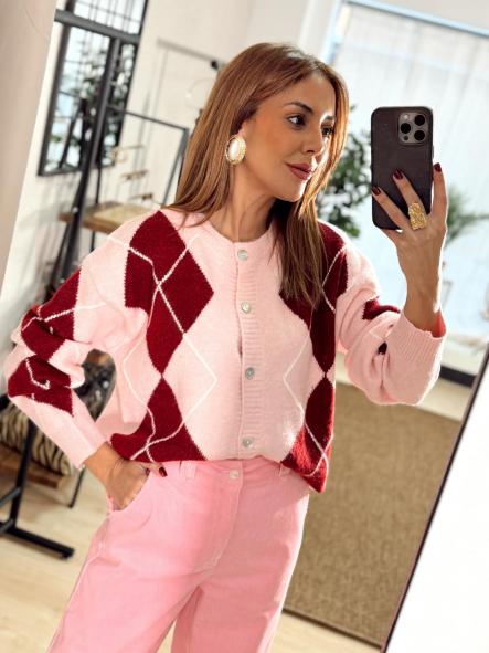 Cardigan Suatt Rosa 