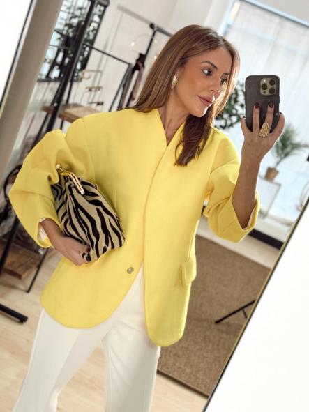 Abrigo Buquet Amarillo