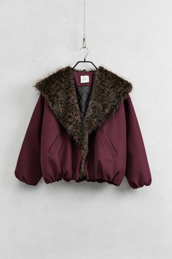 Abrigo Tanna Burdeos