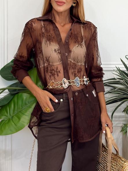 Camisa Ámala Chocolate