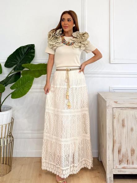 Falda Brianda Beige