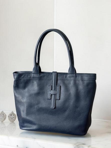 Bolso Piel H Marino [0]