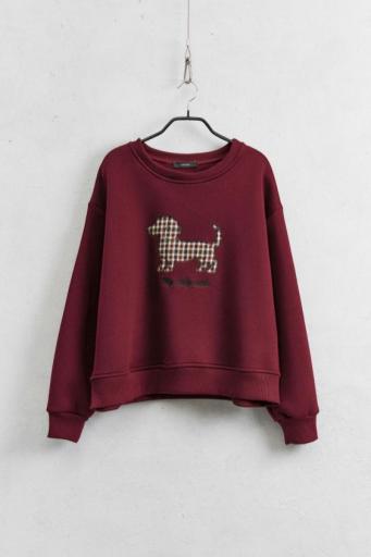 Sudadera Dog Burdeos  [0]
