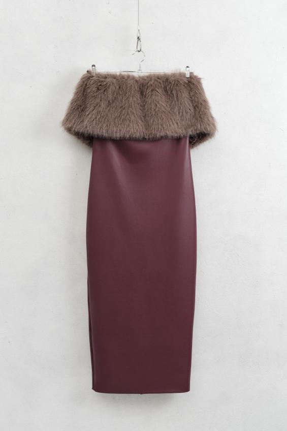 Vestido Meghan Burdeos