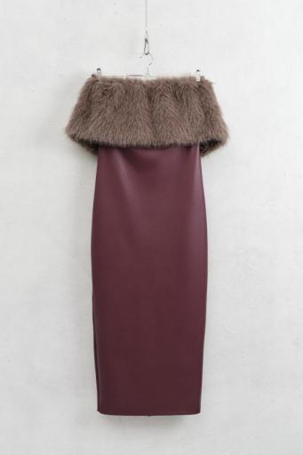 Vestido Meghan Burdeos 