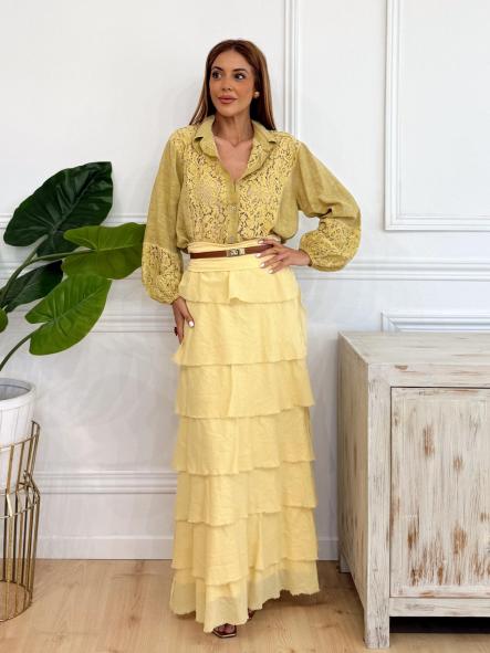 Falda Ostos Amarillo