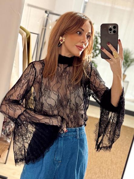 Camisa Reina Negro [0]