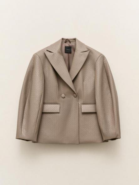 Chaqueta Trenzada Crema [0]