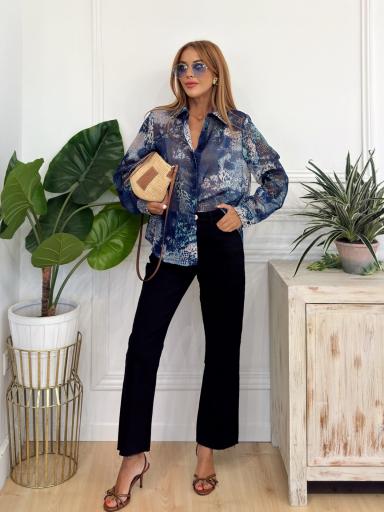Blusa Atinas Gasa Azul [1]