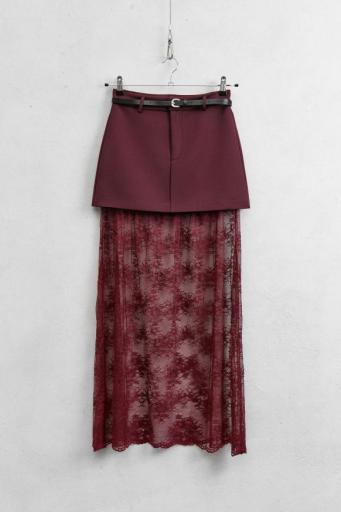 Falda Lindon Burdeos [0]
