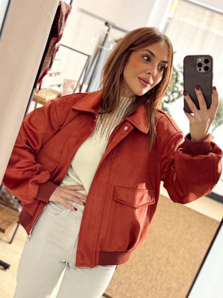 Bomber Truega Rojizo [0]