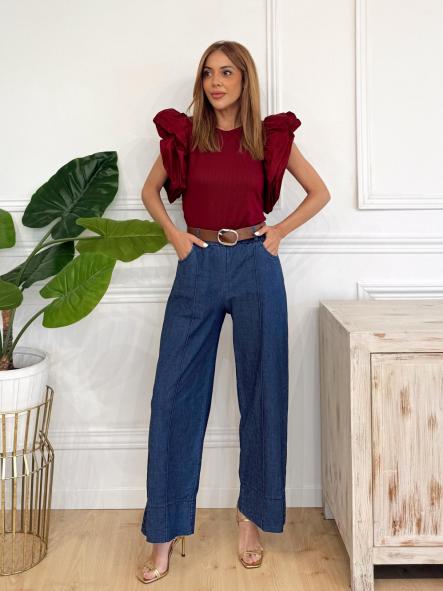 Jeans Fabiola Azul Oscuro [0]
