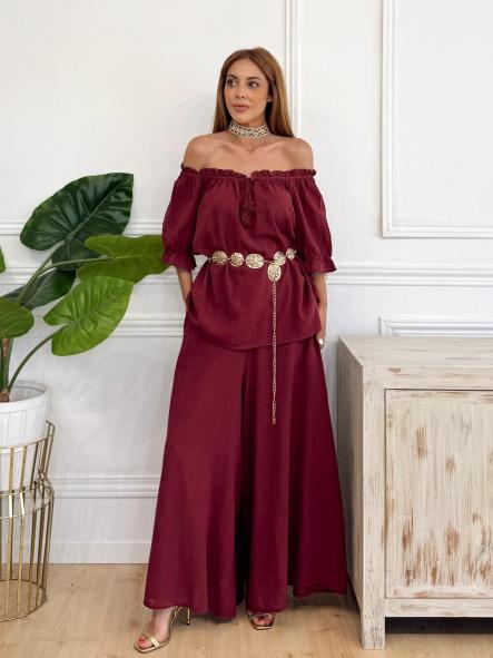 Pantalón Rosse Burdeos [0]