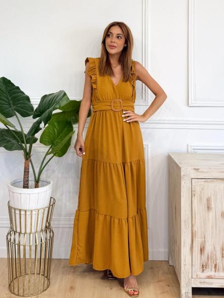Vestido Ana Mostaza