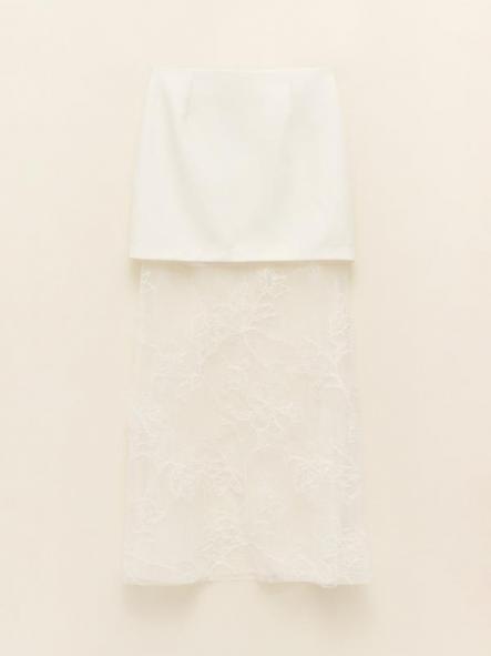 Falda Gabanna Blanco