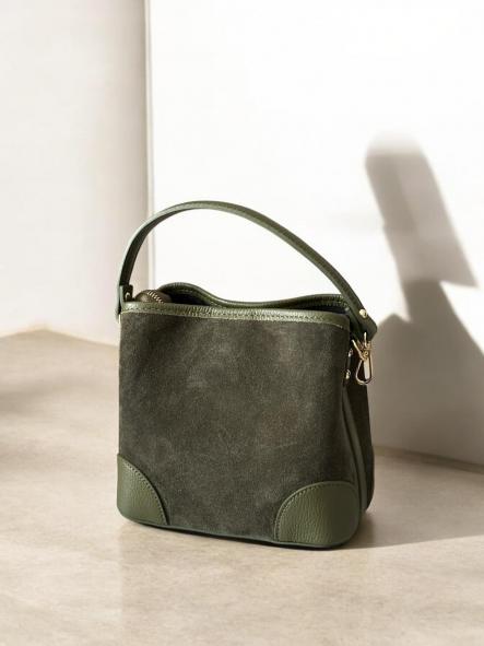 Bolso Piel Verde