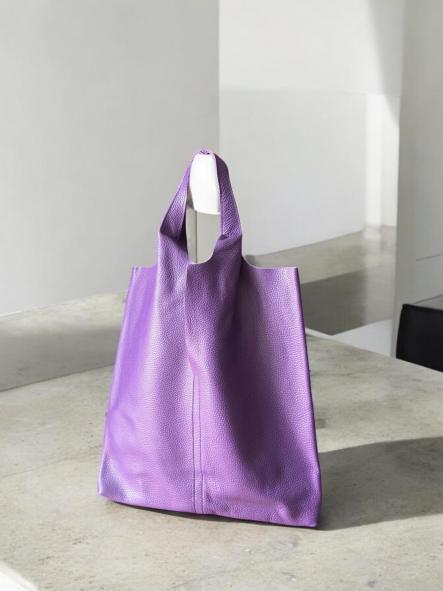 Bolso Piel Morado [0]