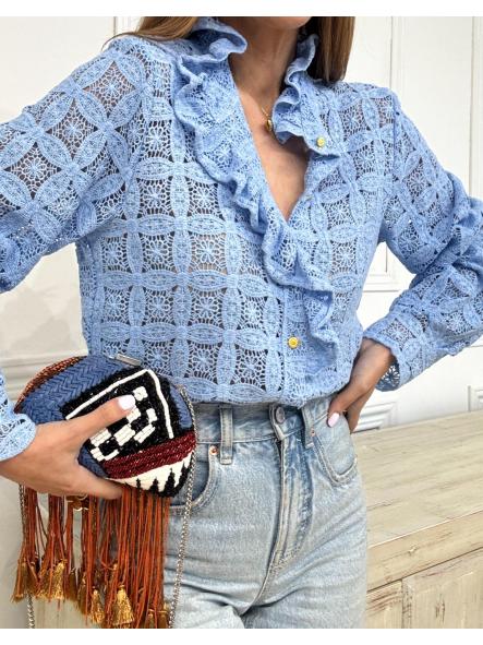 Camisa Below Azul