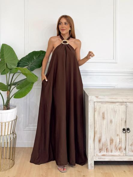 Vestido Mykonos Chocolate