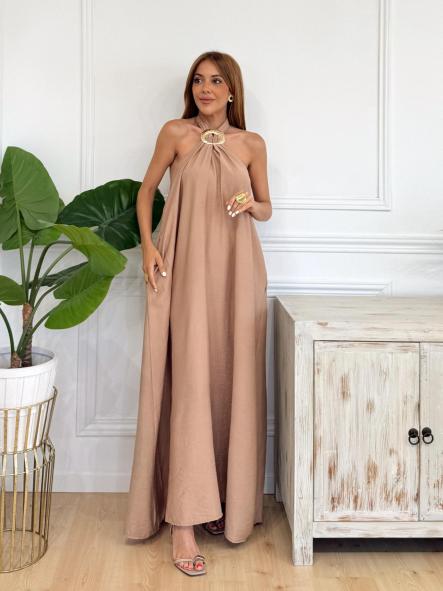 Vestido Mykonos Camel