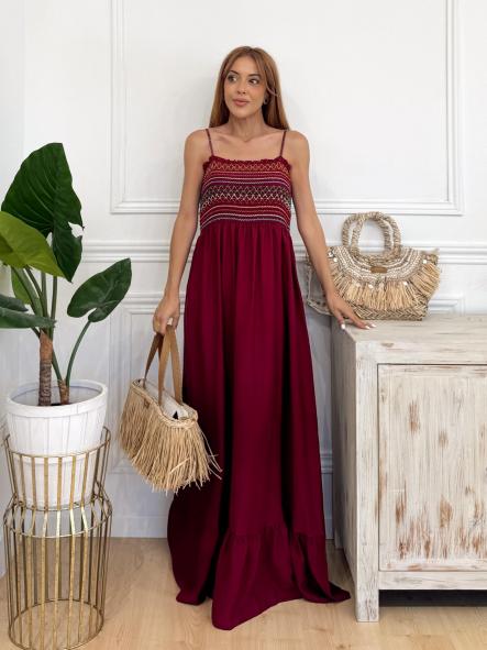 Vestido Vina Burdeos