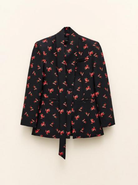 Blazer Iria Flower Negro