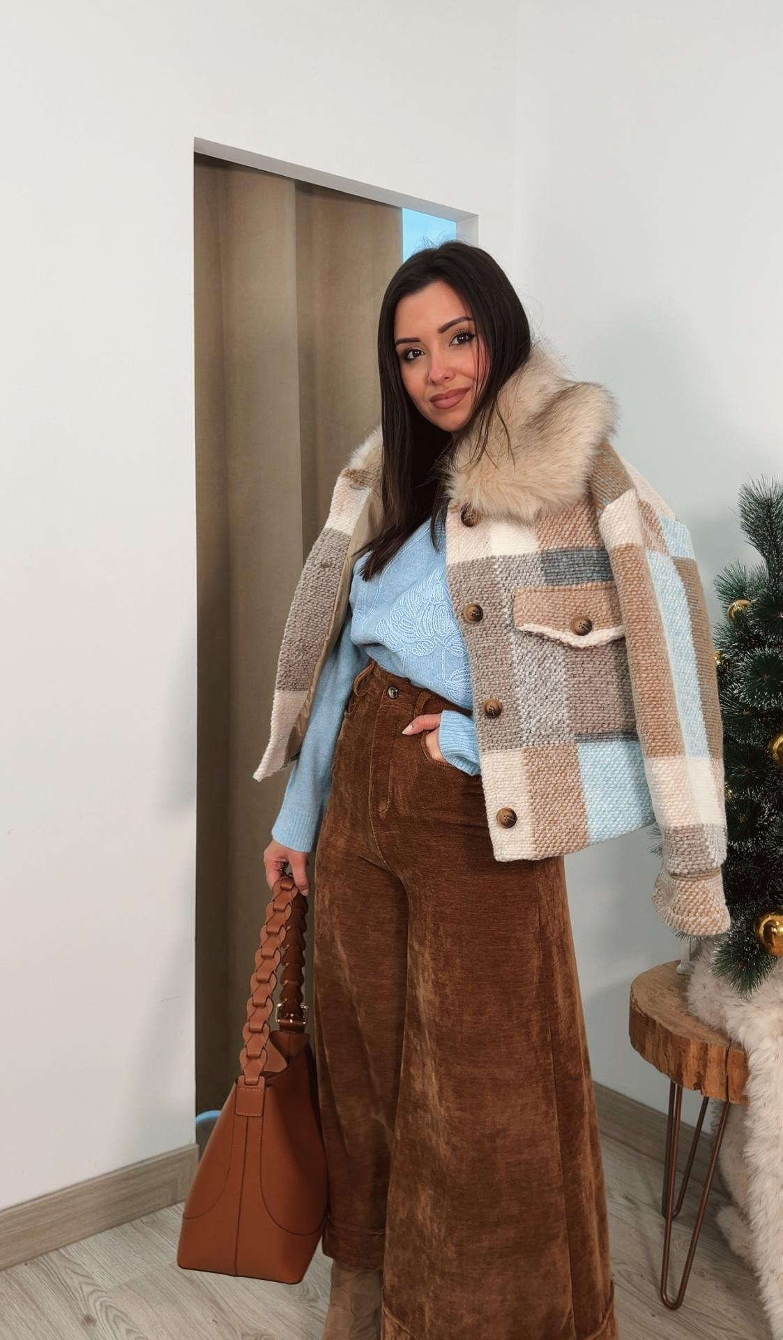 Abrigo Lana Foox Camel