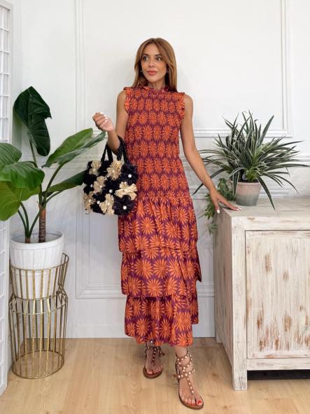 Vestido Tiago Naranja 