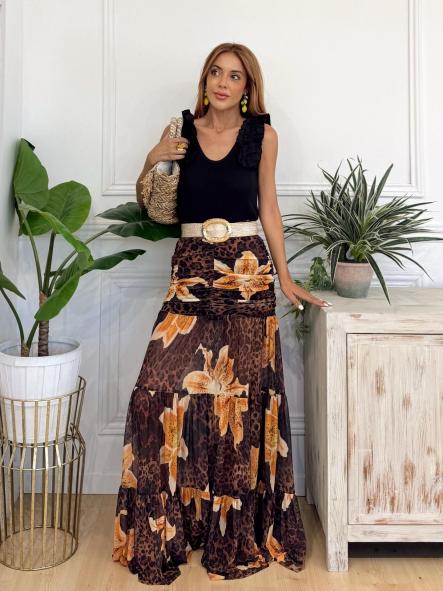 Falda Aziro Negro