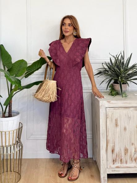 Vestido Teresa Morado