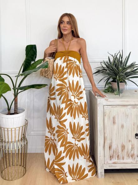 Vestido Yefi Mostaza 