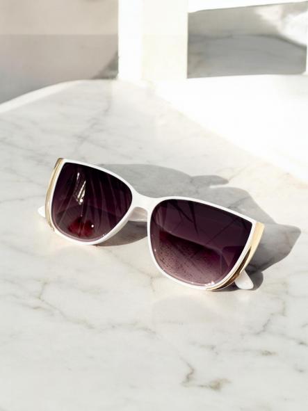Gafas Lados Dorados Blanco [0]