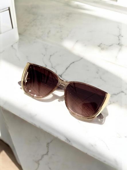 Gafas Lados Dorados Marrón [0]
