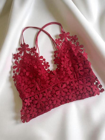 Top Encaje Rojo