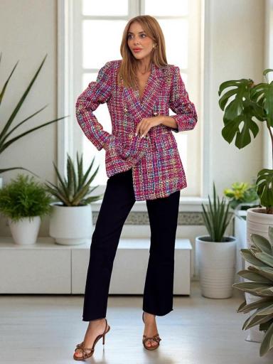 Abrigo Tweed Rosa [2]