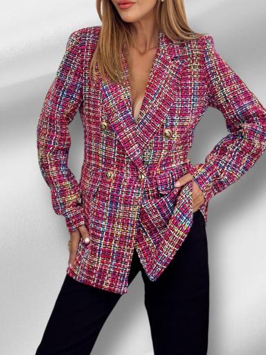 Abrigo Tweed Rosa [0]